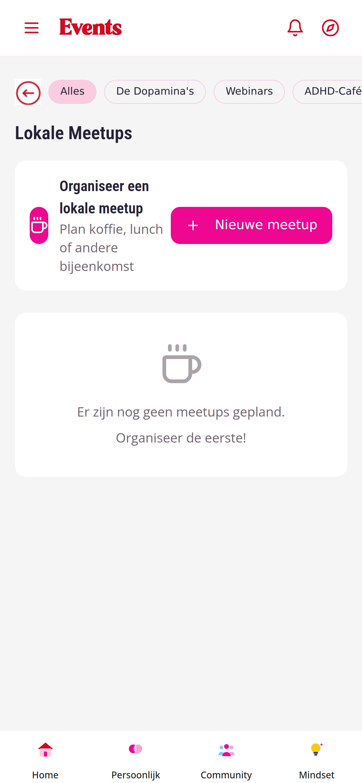 Events en lokale meetups