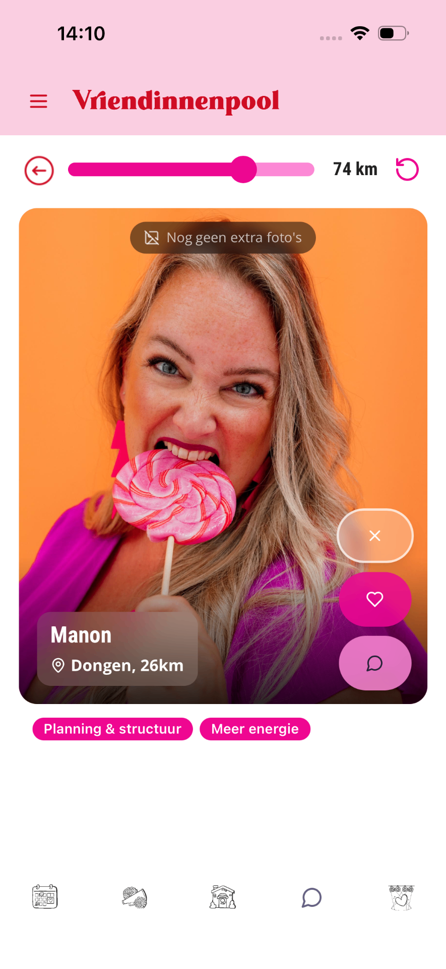 Vriendinnenpool-profiel Manon uit Dongen op 26 km met zoekradius 74 km en badges Planning & structuur, Meer energie